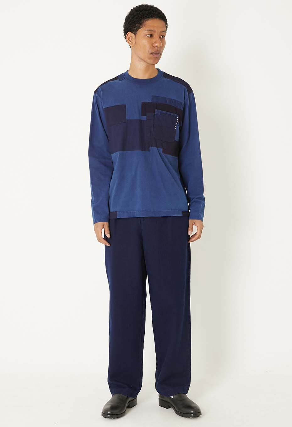 インディゴネンリン ロングスリーブTシャツ - INDIGO