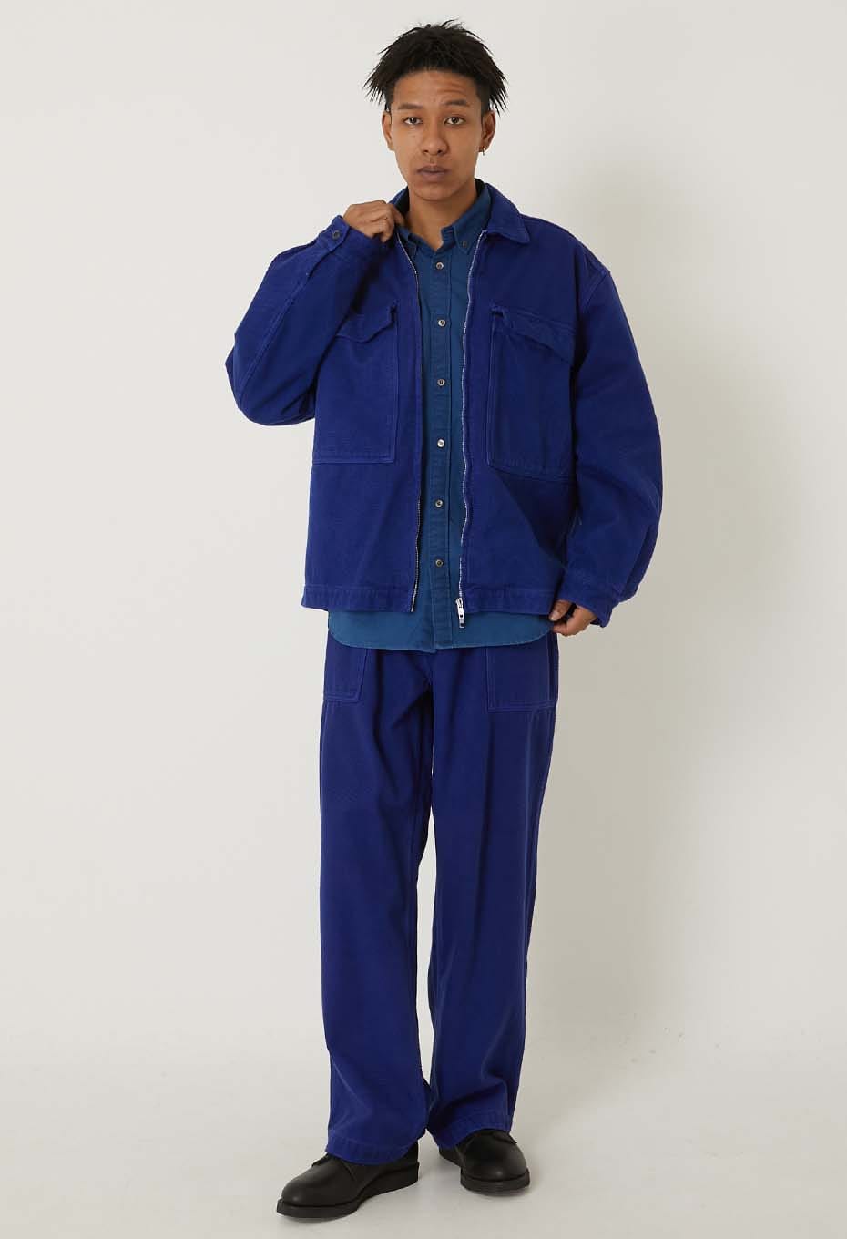 ブルーインディゴサシコ テゾメジップアップジャケット - INDIGO