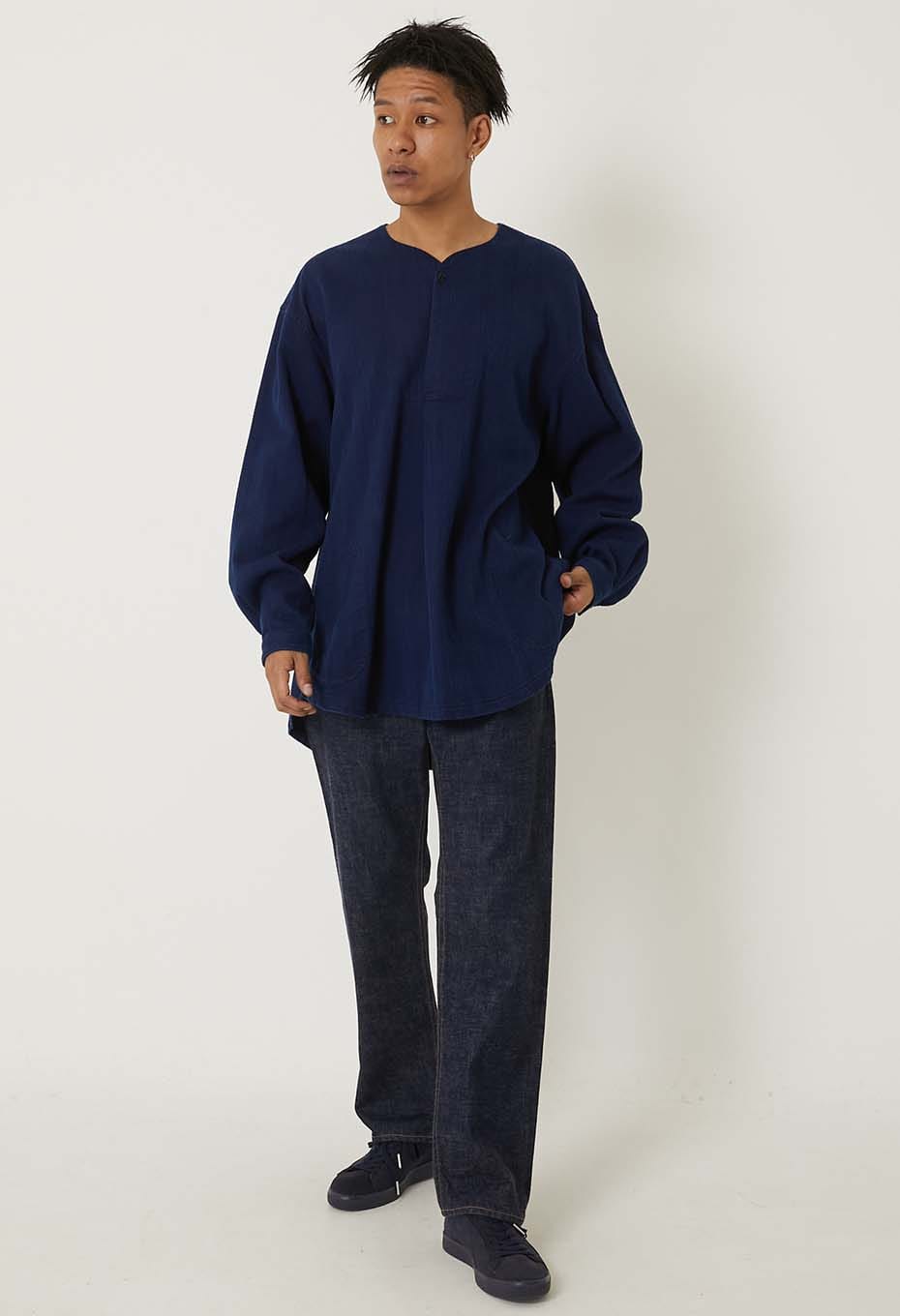 カセゾメサシコ スモックシャツ - INDIGO