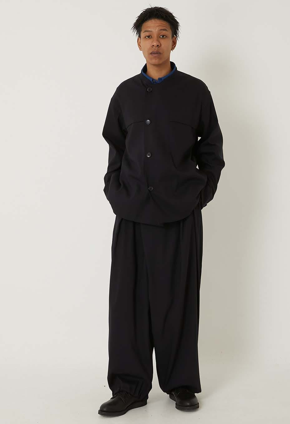 Stretch dry twill crew jacket - DARK NAVY