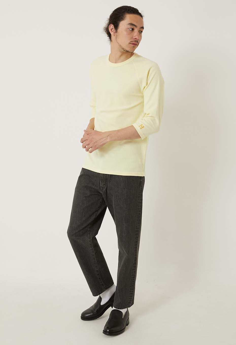 ストレッチフライス ハーフスリーブ Tシャツ - LT YELLOW