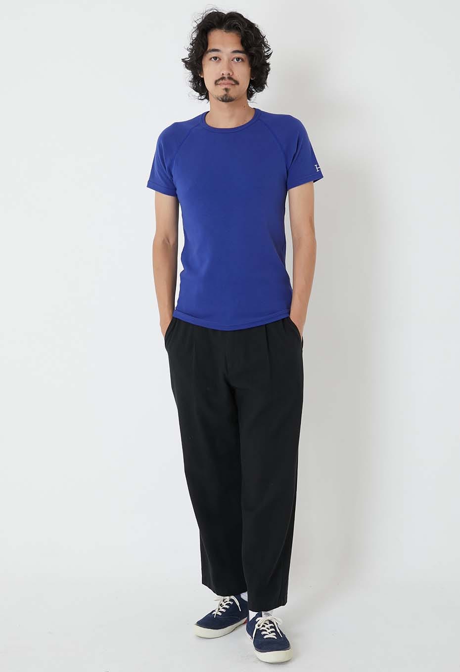ストレッチフライス ショートスリーブ Tシャツ - INK BLUE