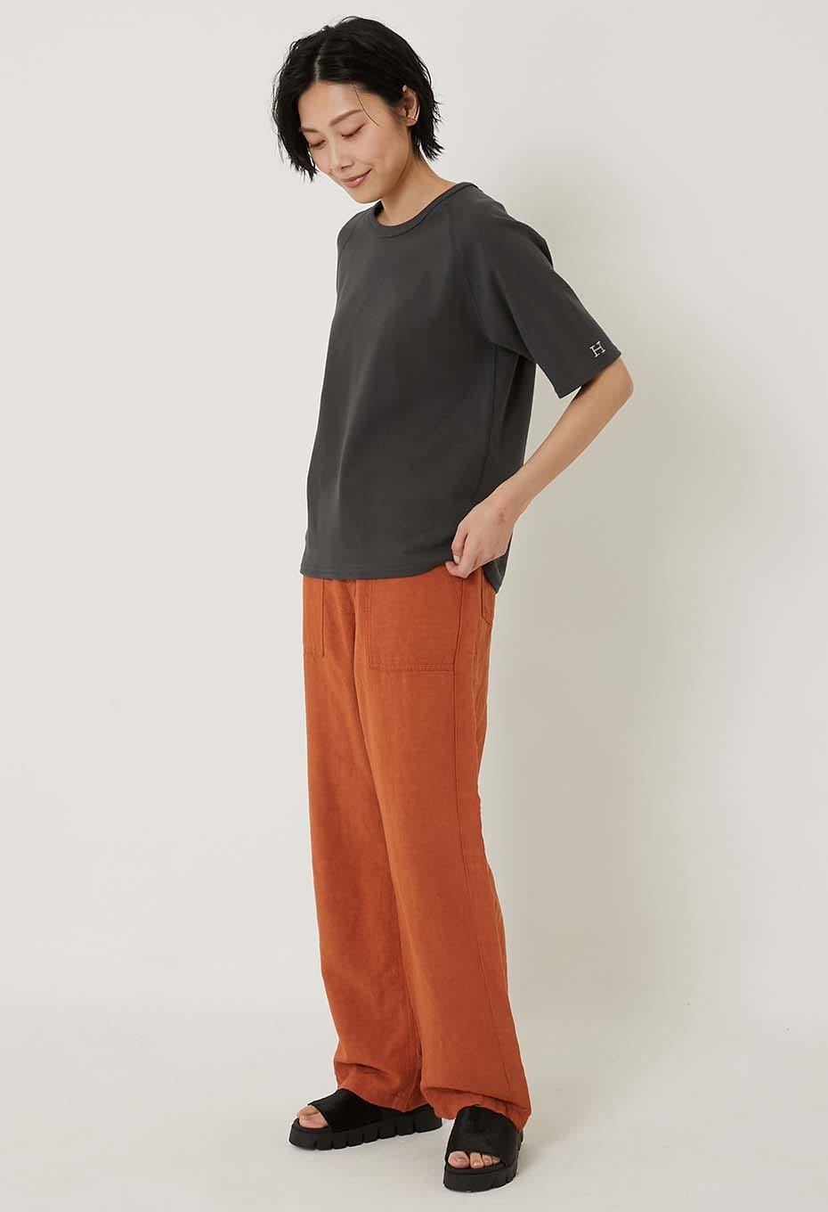 Stretch Fraise Relaxed-fit SS T-Shirt Women - CHARCOAL