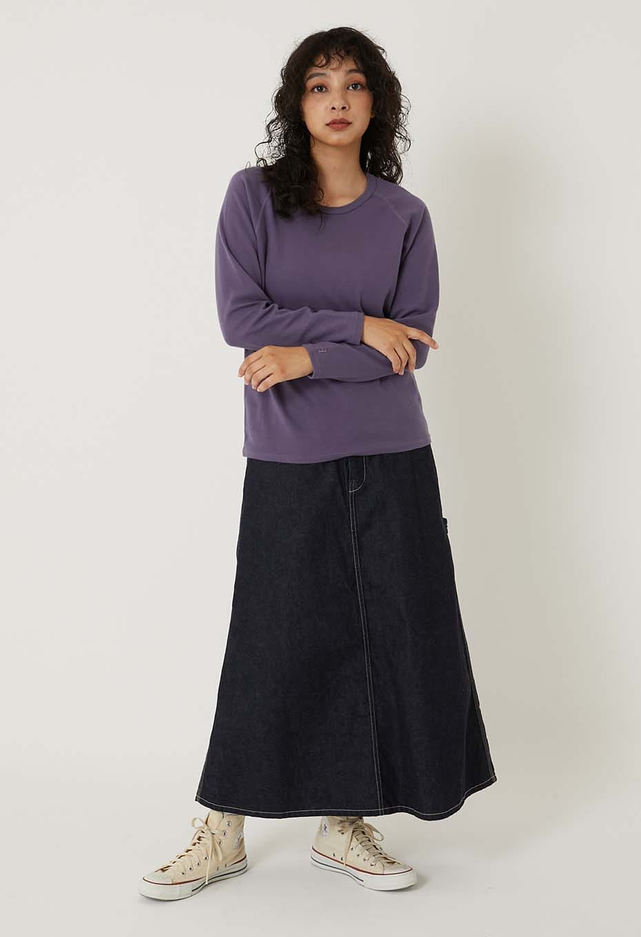 ストレッチフライス リラックスフィット LS Tシャツ ウィメンズ - DK PURPLE