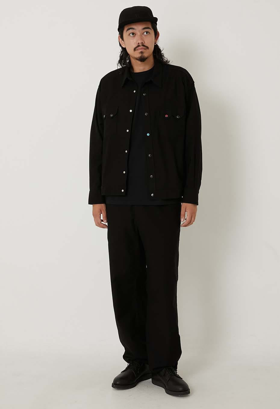 WILDSIDE × HOLLYWOOD RANCH MARKET Western Shitrs Jacket - BLACK