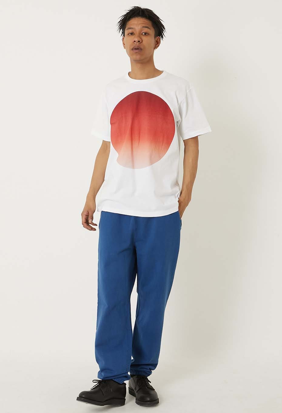 オオマルグラデーション ショートスリーブ Ｔシャツ - RED