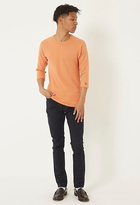 ストレッチフライス ハーフスリーブ Tシャツ - ORANGE