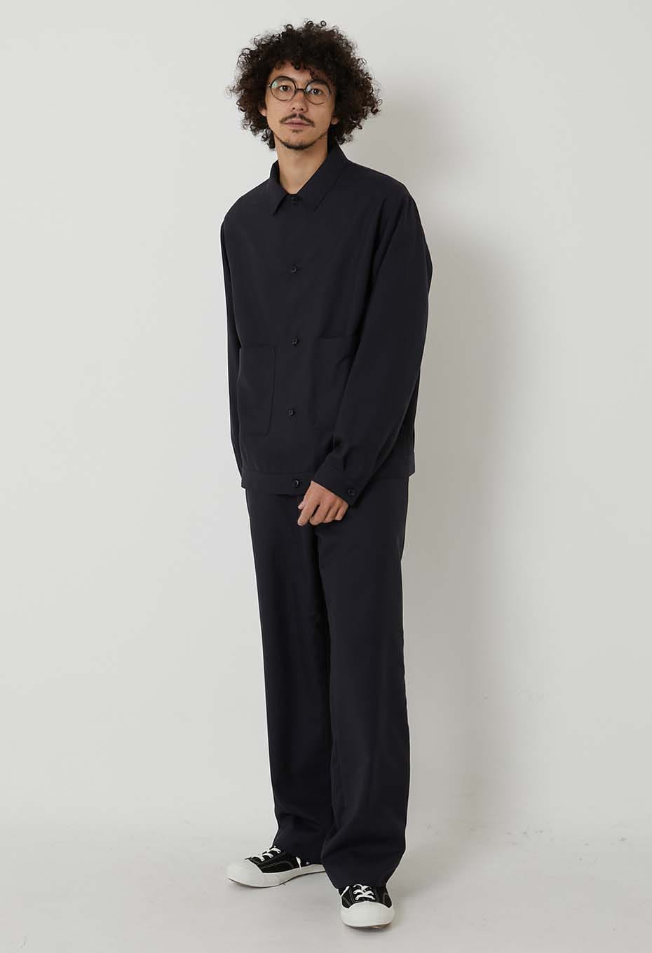 ウールドビーサシコ シャツジャケット - DARK NAVY