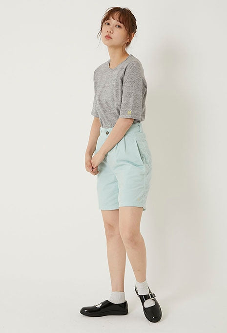 Stretch Fraise Relaxed-fit SS T-shirt Women - GREY