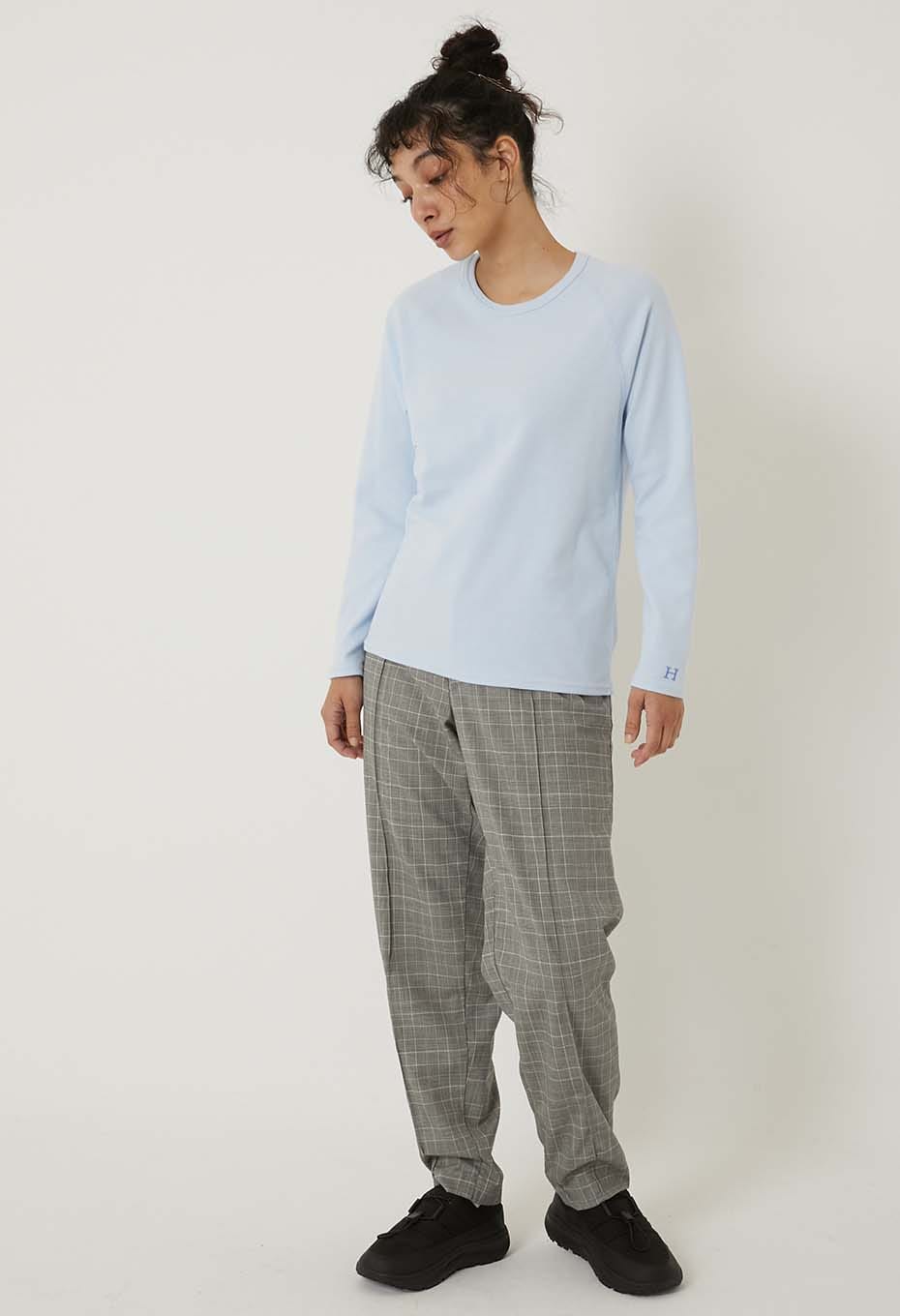 ストレッチフライス リラックスフィット LS Tシャツ ウィメンズ - LIGHT BLUE