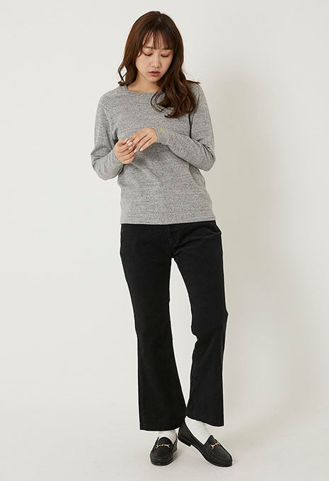ストレッチフライス リラックスフィット LS Tシャツ ウィメンズ - GREY