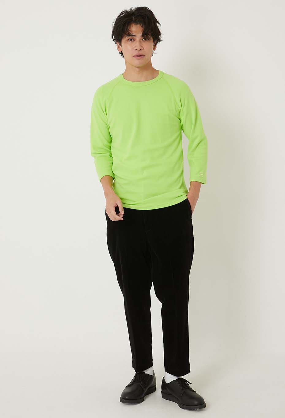 ストレッチフライス ハーフスリーブ Tシャツ - YEL GREEN
