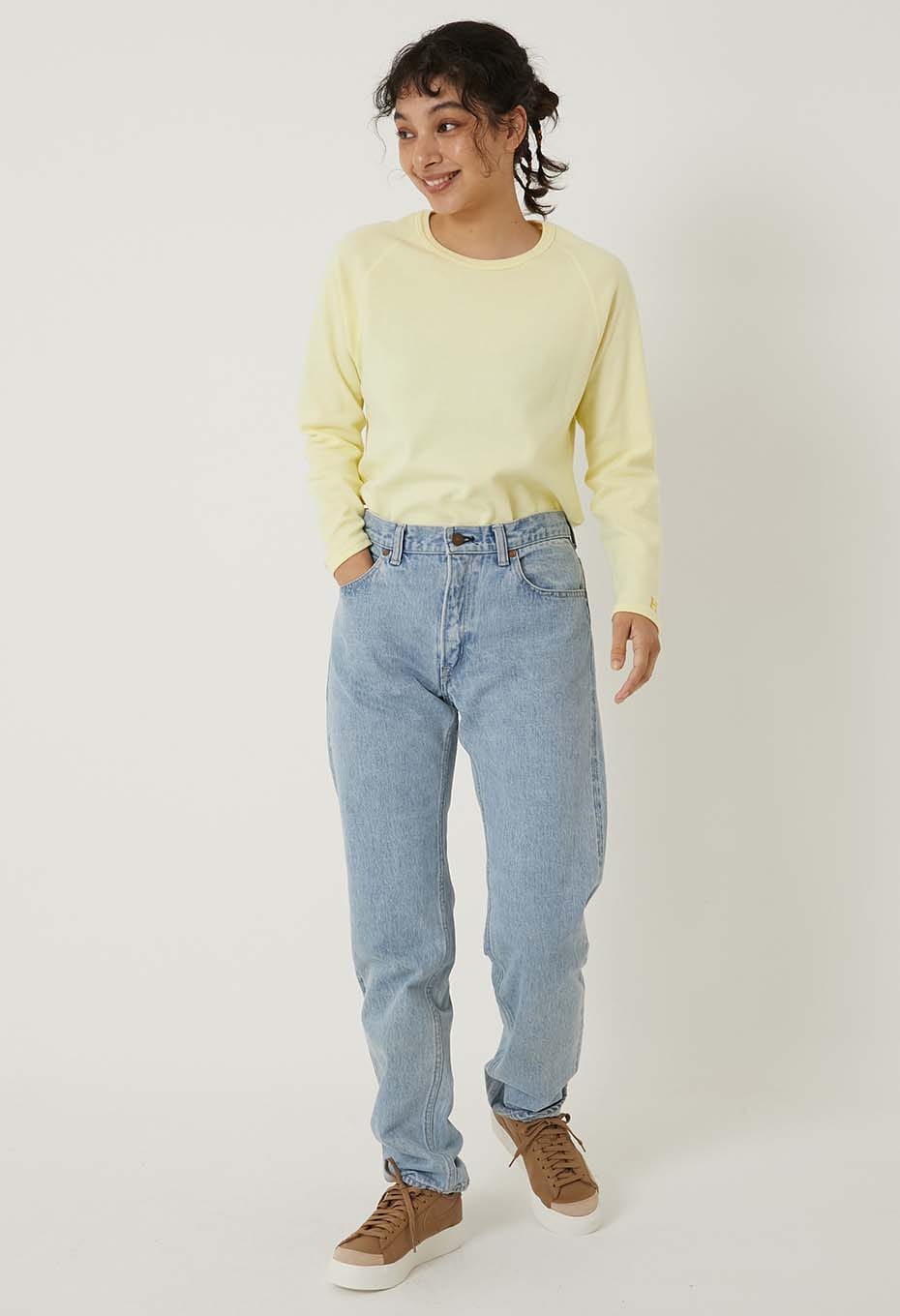 ストレッチフライス リラックスフィット LS Tシャツ ウィメンズ - LT YELLOW