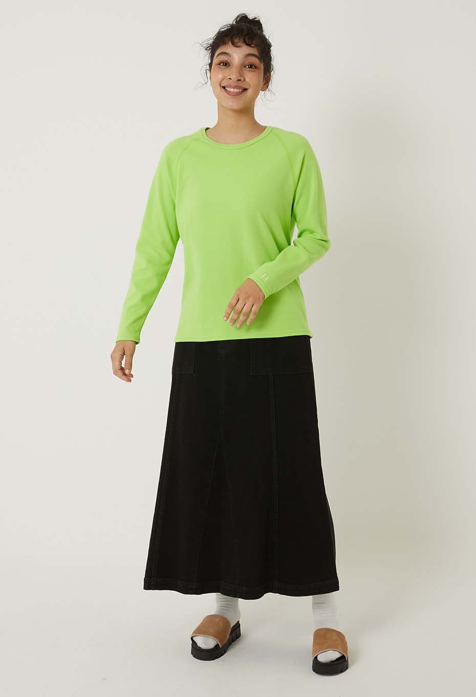 ストレッチフライス リラックスフィット LS Tシャツ ウィメンズ - YEL GREEN