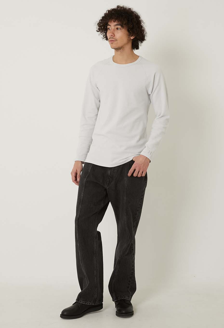 ストレッチフライス ロングスリーブ Tシャツ - SV GREY