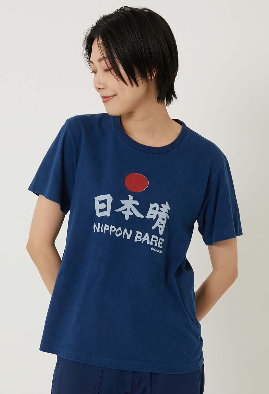 Nipponbare Bassen Indigo T-shirt - INDIGO