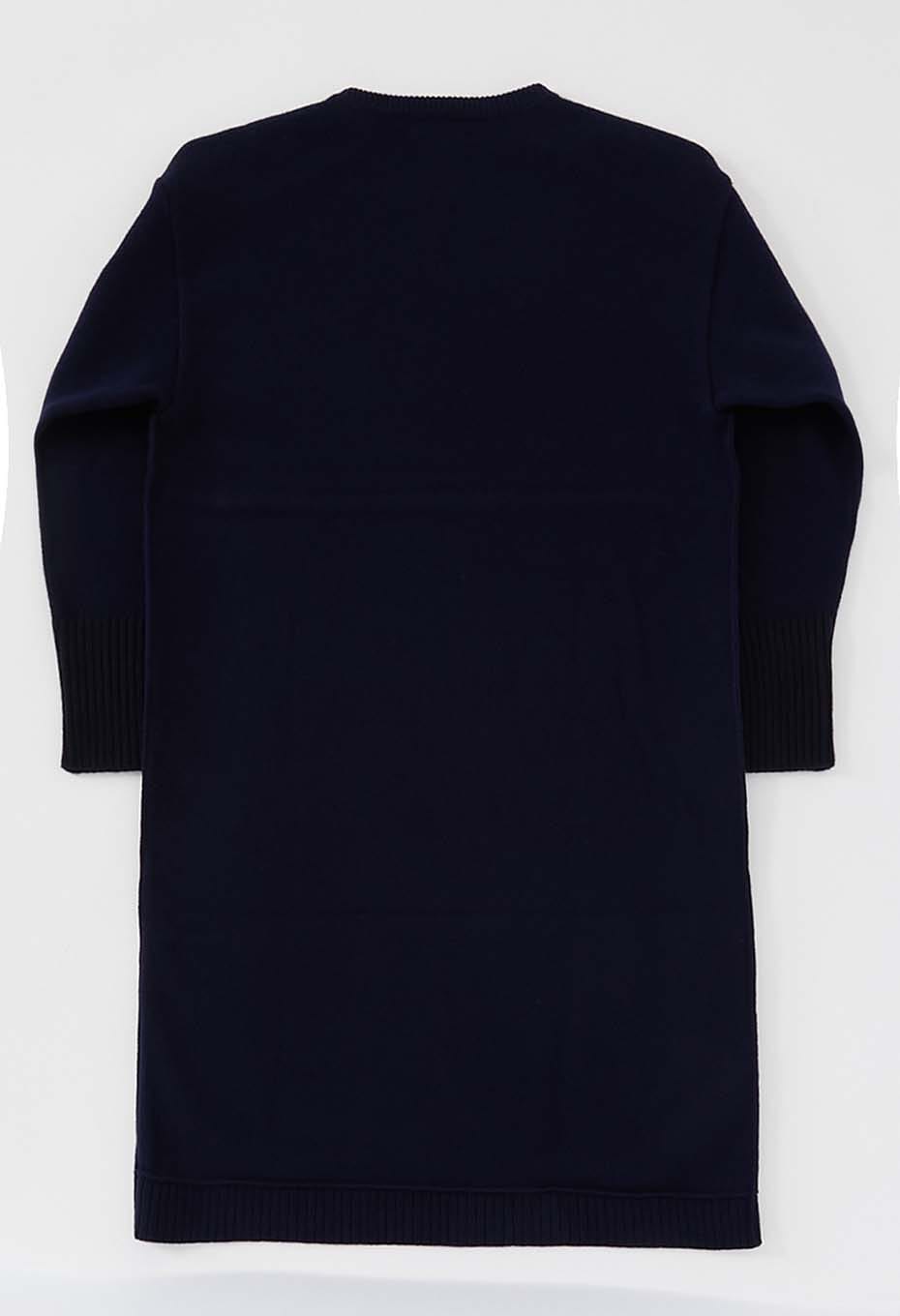 ヤクカシミア ニットワンピース - DARK NAVY
