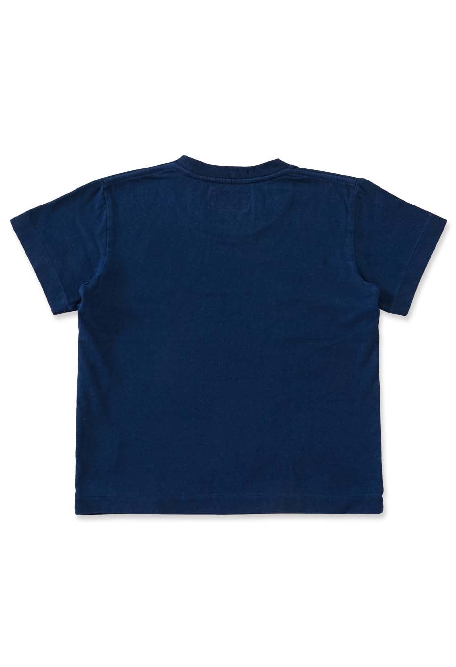 Hiragana Tokyo Bassen Indigo Short Sleeve Kids T-shirt - INDIGO