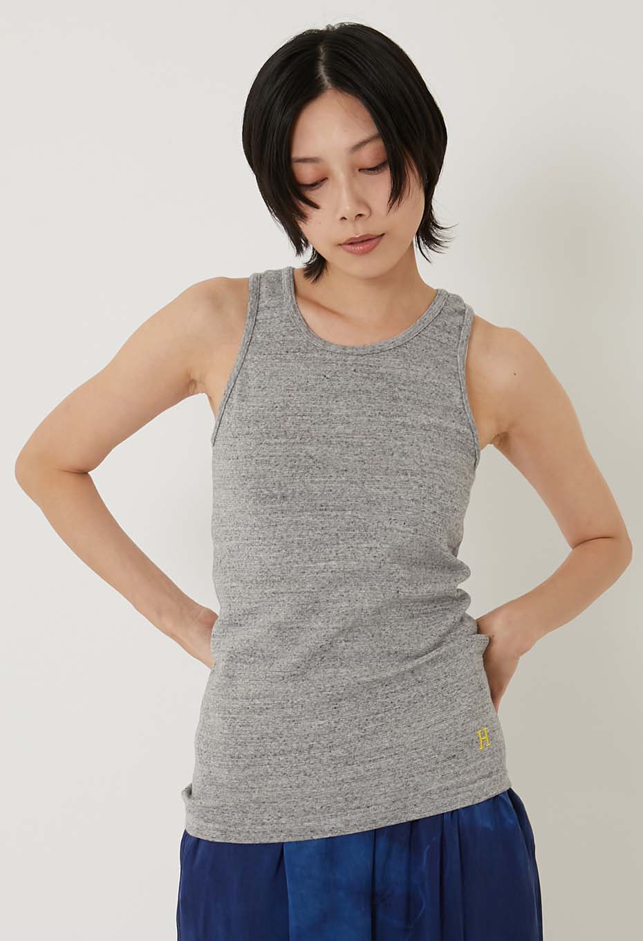 ストレッチフライス タンクトップ - GREY