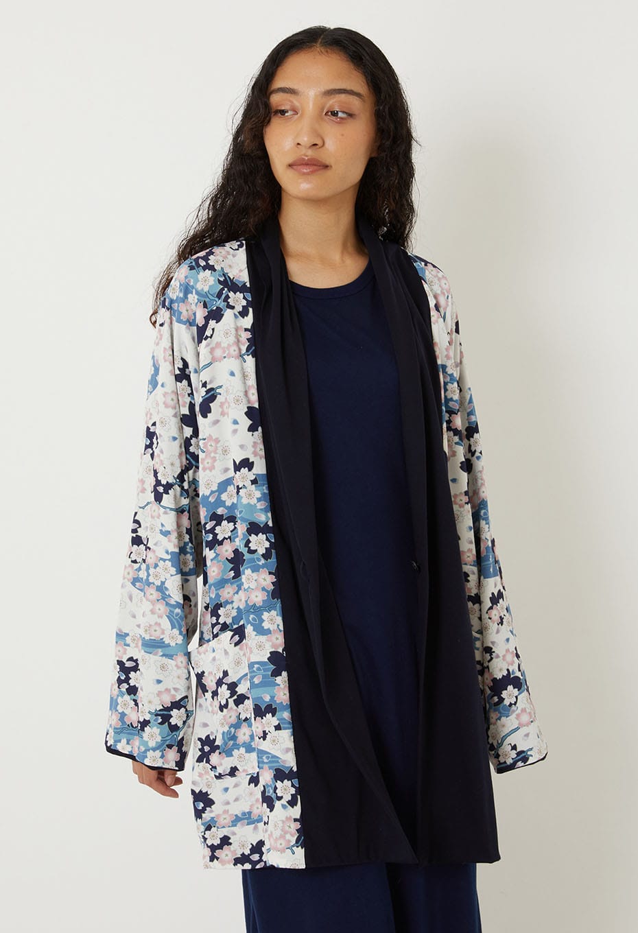 Nagare Sakura Reversible Japan Jacket - WHITE