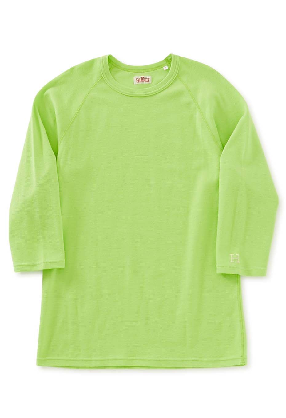 ストレッチフライス ハーフスリーブ Tシャツ - YEL GREEN