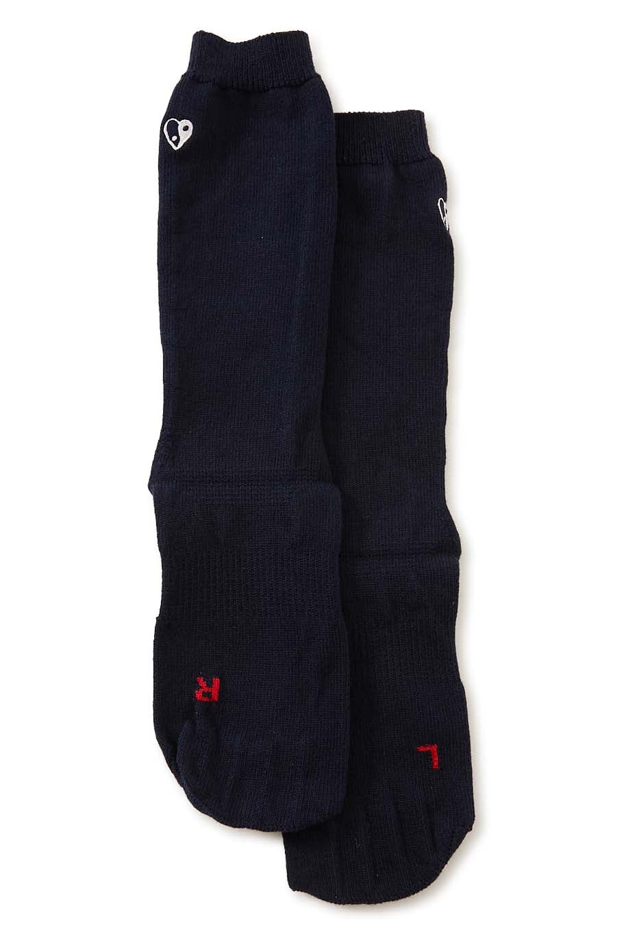 OKURA 見えない五本指の靴下 ロングソックス - NAVY