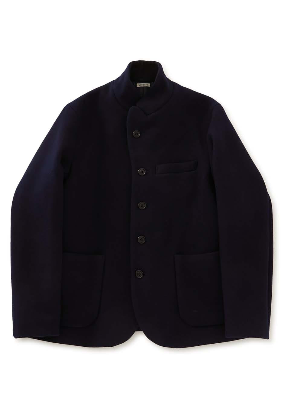TezomeWoven Pure Indigo Melton 5B Jacket - INDIGO
