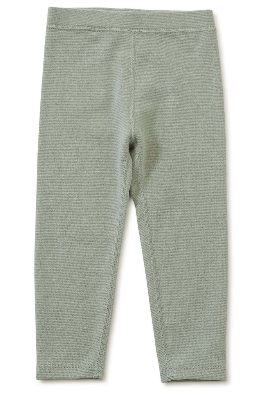 キッズ ストレッチフライス レギンス - SAGE GREEN