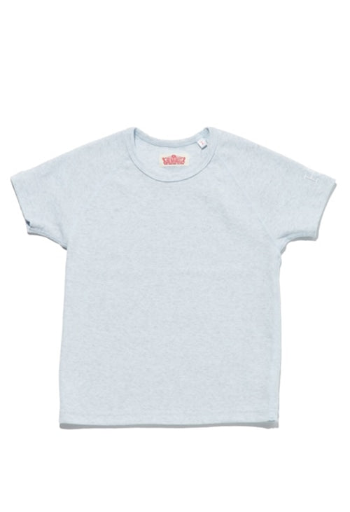キッズ ストレッチフライス ショートスリーブ Tシャツ - SAX