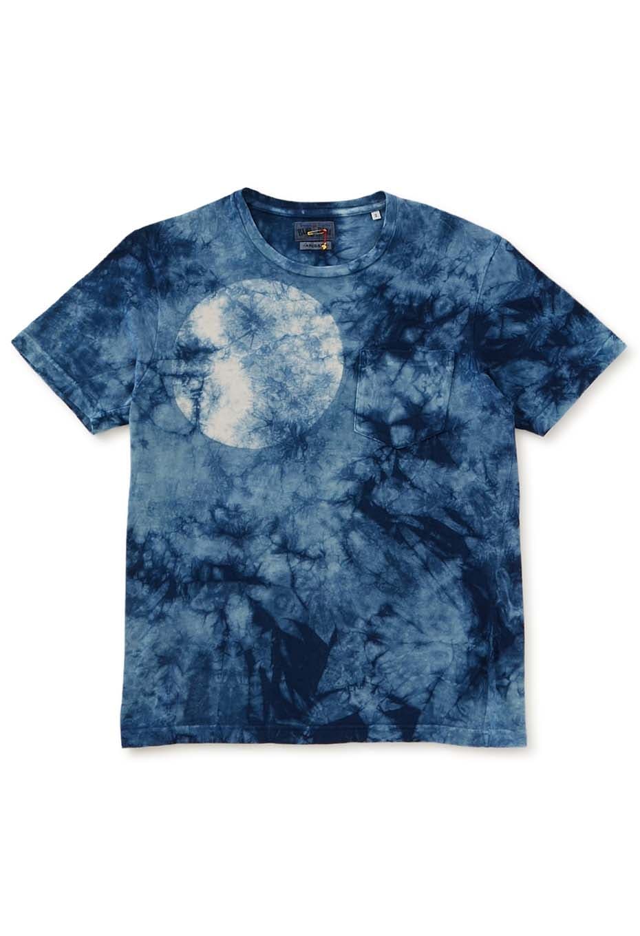 ホンアイ クモガカルツキ イタジメ Tシャツ - INDIGO