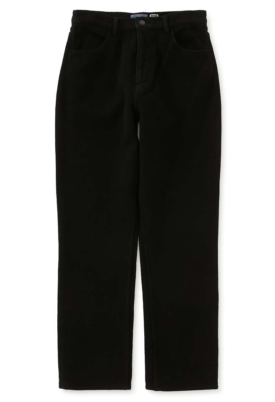 Nijuorisashiko Dark Black 5 Pocket Pants Women's - BLACK