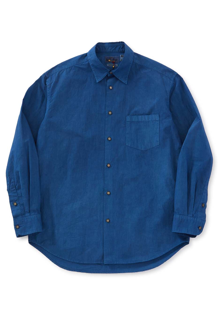 オーガニックコットン ホンアイ レギュラーカラー シャツ - INDIGO