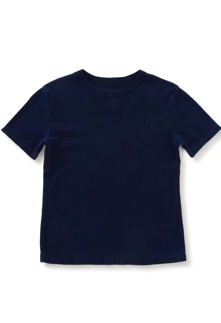 オーガニックコットン ソフトフライス テゾメ Tシャツ ウィメンズ - INDIGO