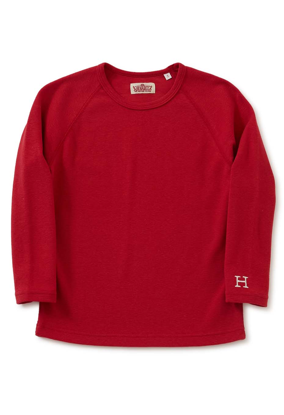キッズ ストレッチフライス ロングスリーブ  Tシャツ - RUBY