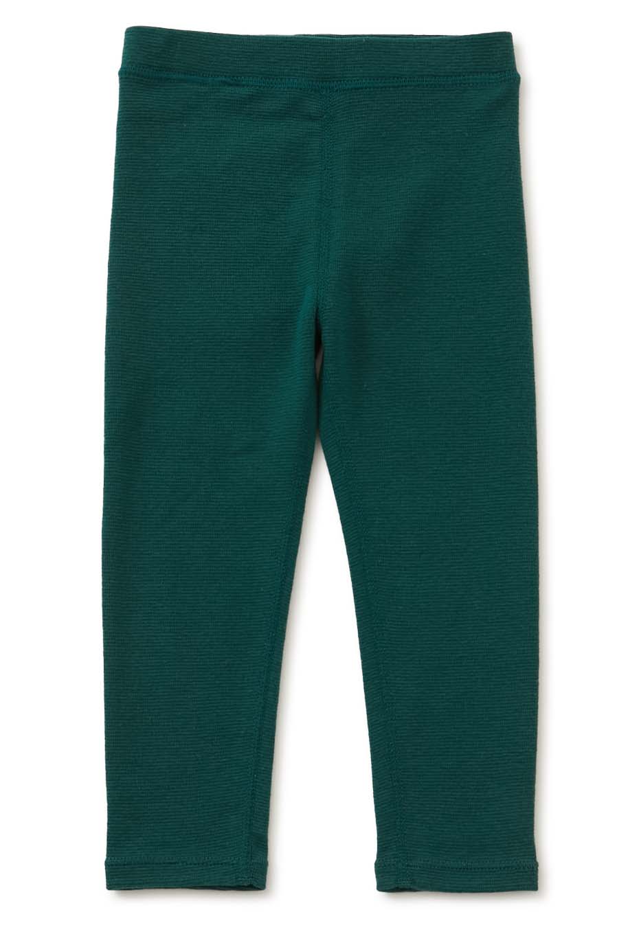 キッズ ストレッチフライス レギンス - DARK GREEN