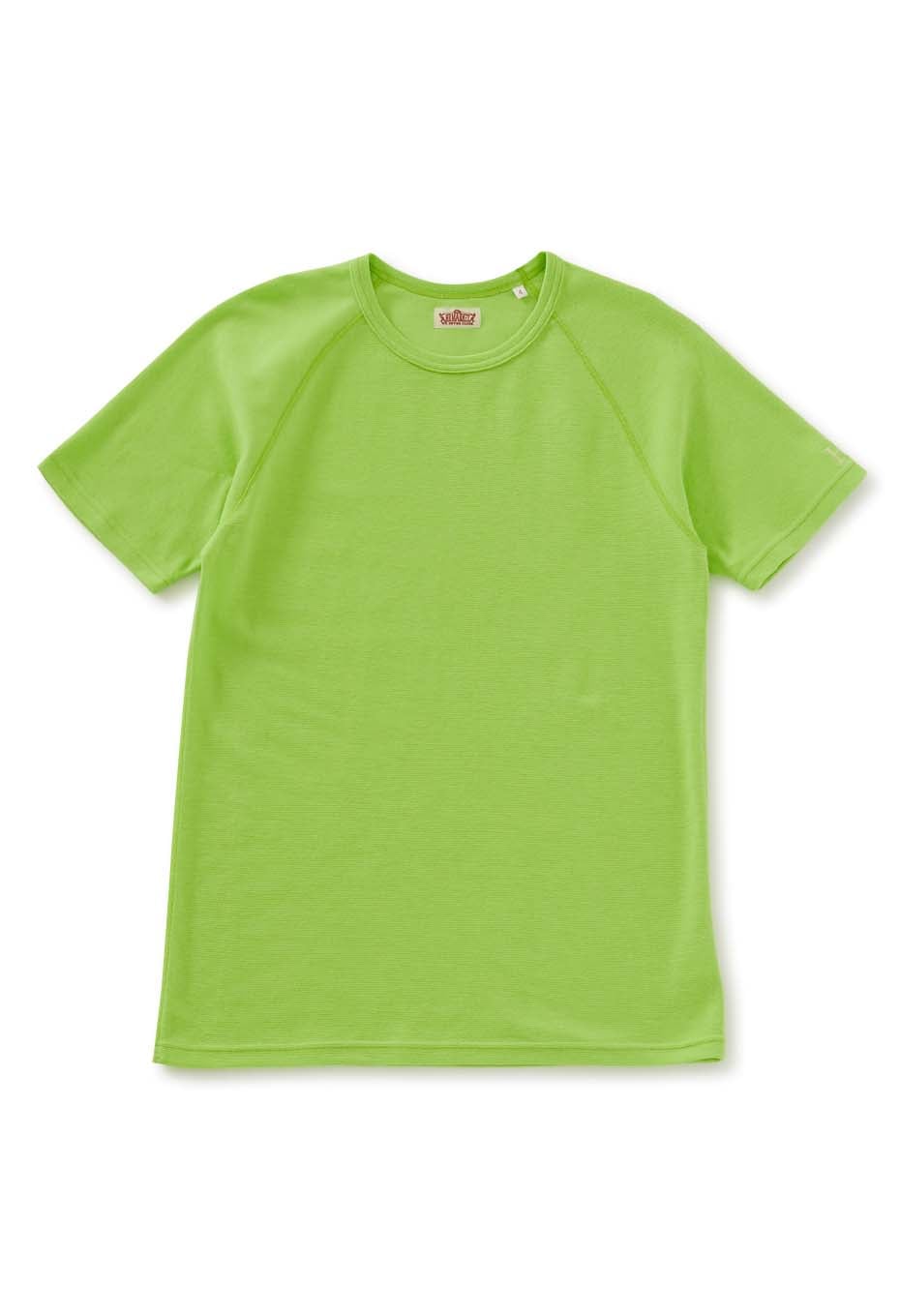 ストレッチフライス ショートスリーブ Tシャツ - YEL GREEN