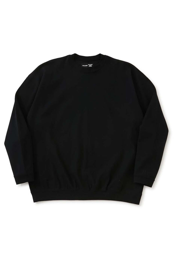 WILDSIDE × HOLLYWOOD RANCH MARKET /ストレッチフライス ヘムリブ Ｔシャツ - BLACK