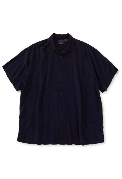Shimasashi Koshishu Indigo Tezome Short Sleeve Shirt - INDIGO