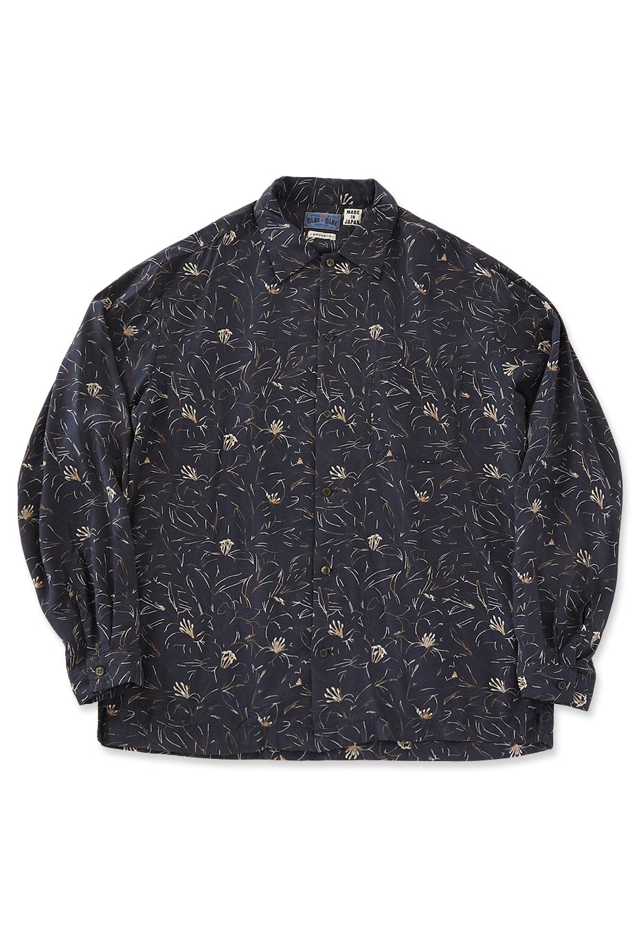 レーヨンエットカサブランカ ロングスリーブシャツ - DARK NAVY