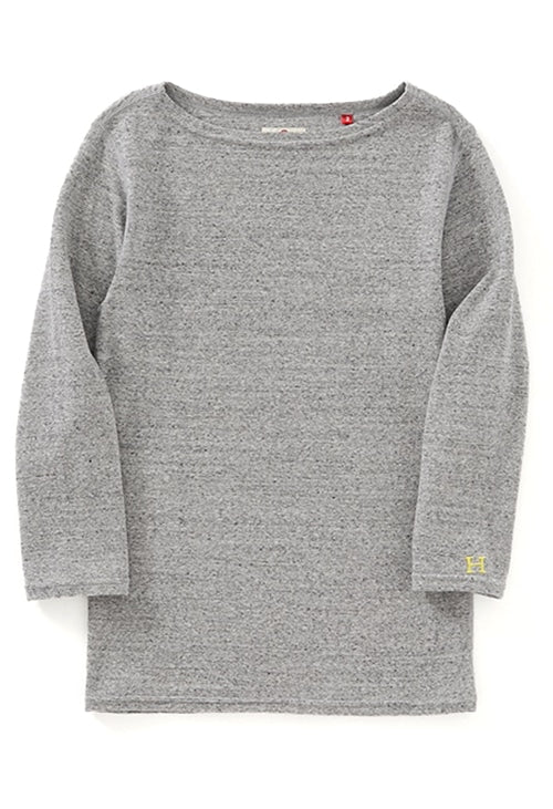 ストレッチフライス ボートネック ハーフスリーブ Tシャツ ウィメンズ - GREY