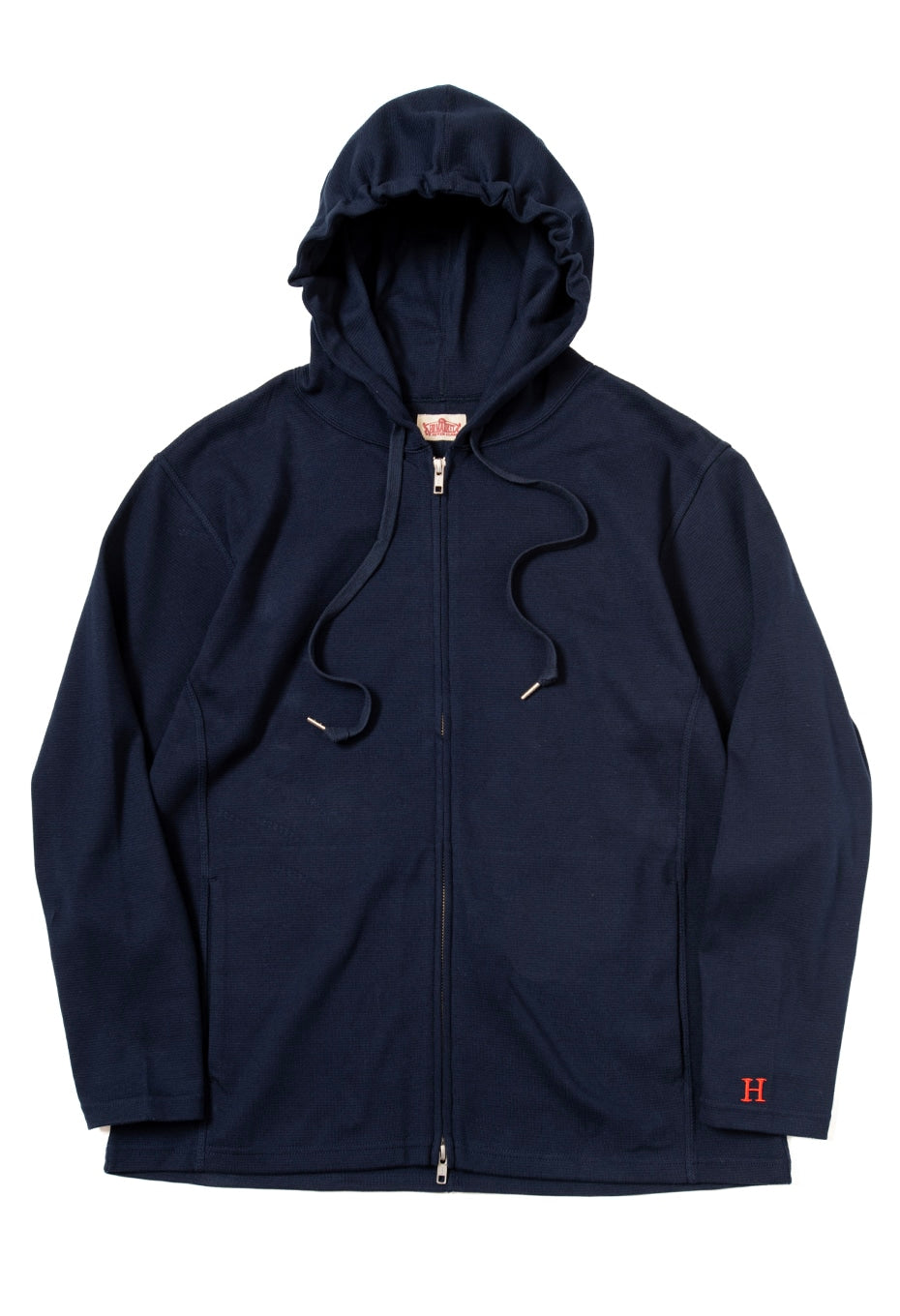 ストレッチフライス 9.5oz ZIPUP パーカー - DARK NAVY