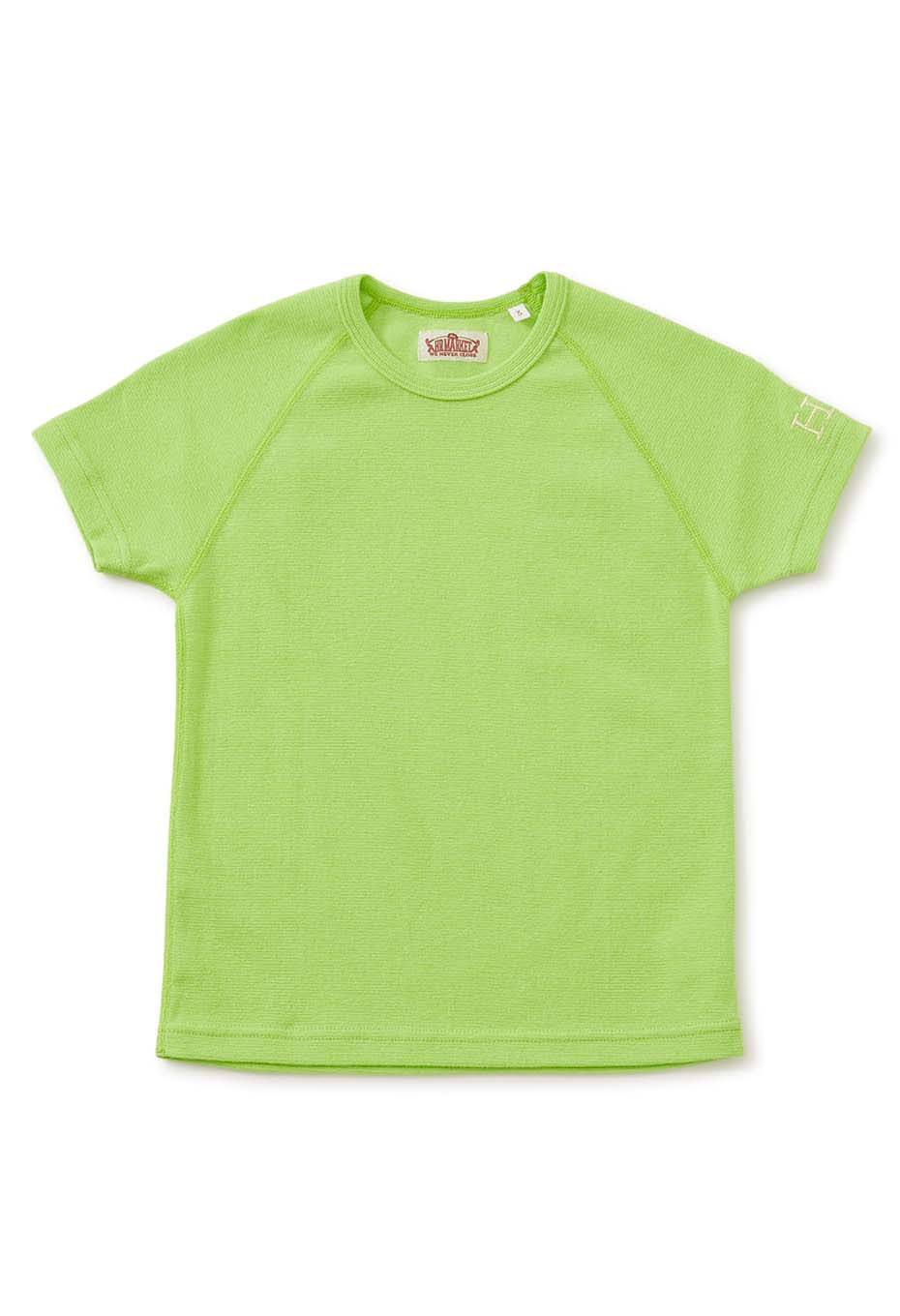 キッズ ストレッチフライス ショートスリーブ Tシャツ - YEL GREEN