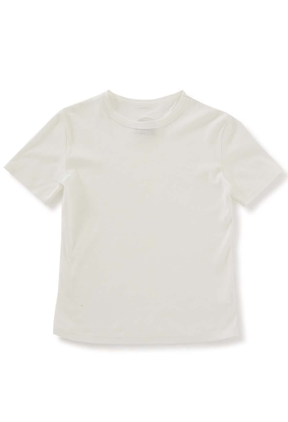 オーガニックコットン ソフトフライス Tシャツ ウィメンズ - WHITE