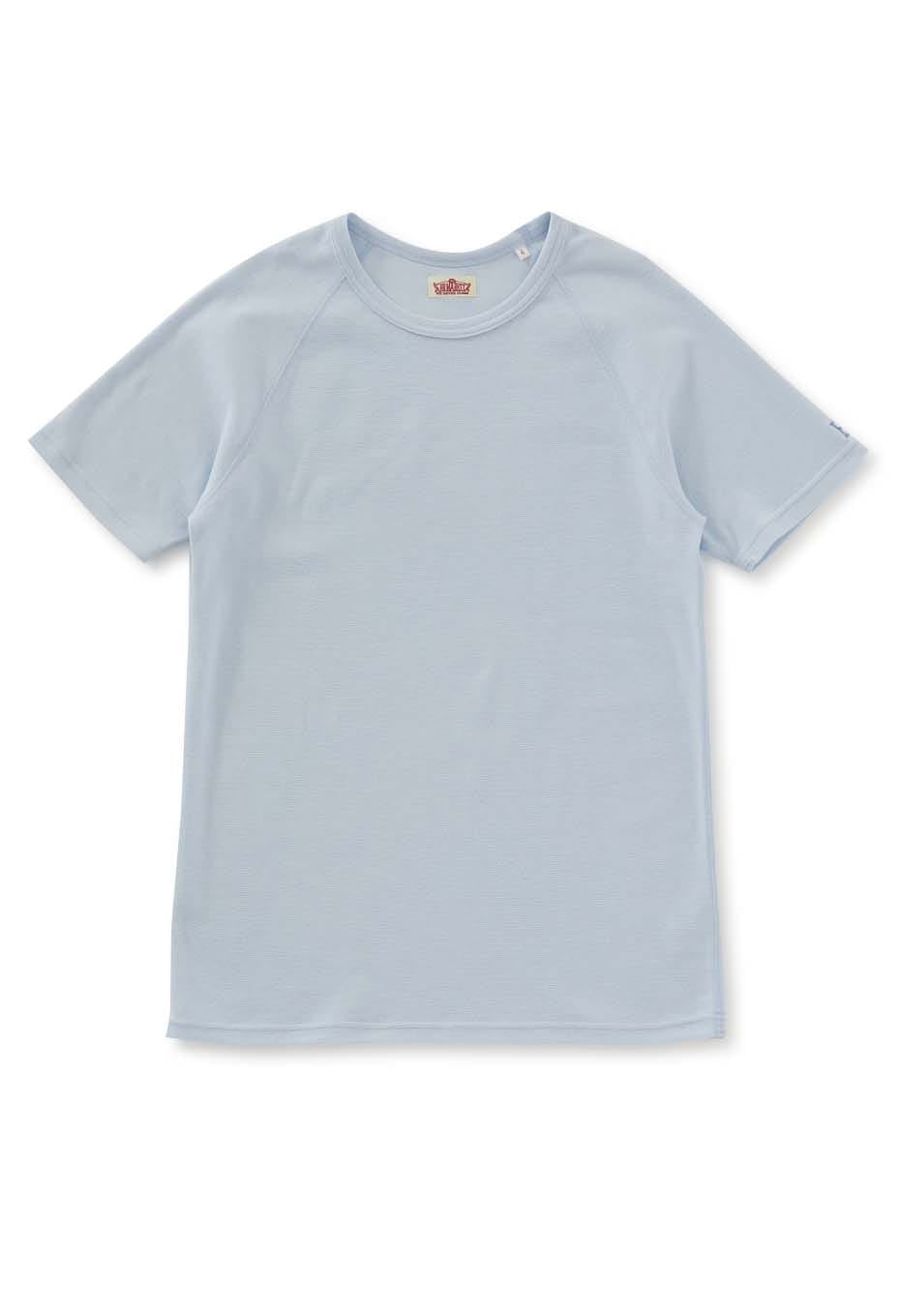 ストレッチフライス ショートスリーブ Tシャツ - LIGHT BLUE