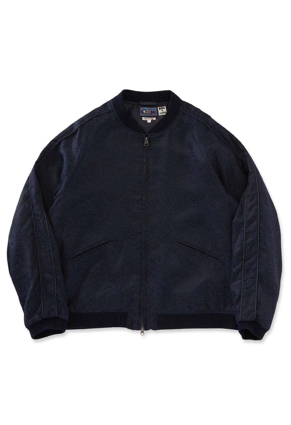 ミズヒキサテン ジップアップジャケット - DARK NAVY