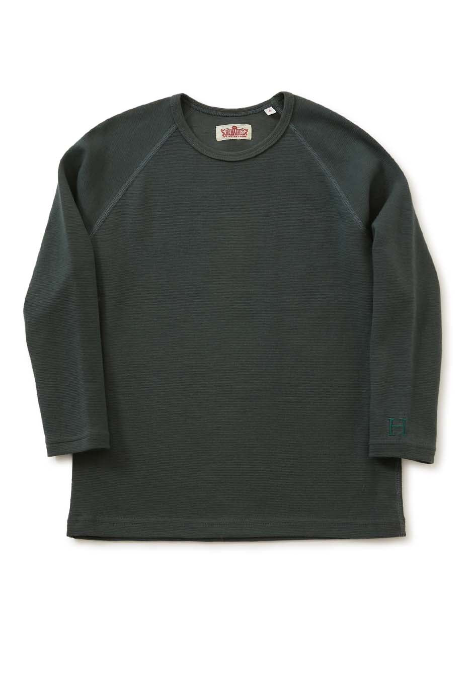 キッズ ストレッチフライス ロングスリーブ Tシャツ - GREEN