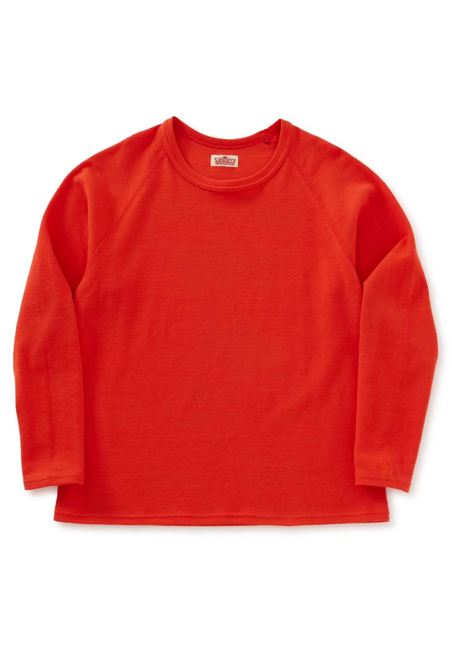 ストレッチフライス リラックスフィット LS Tシャツ ウィメンズ - ORANGE