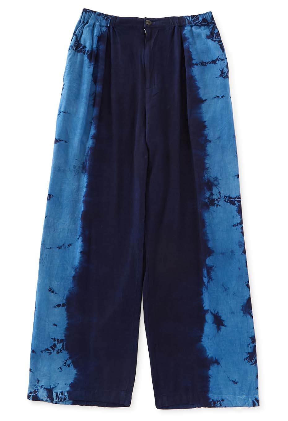 Aigasaneshibori Linen Easy Pants - INDIGO