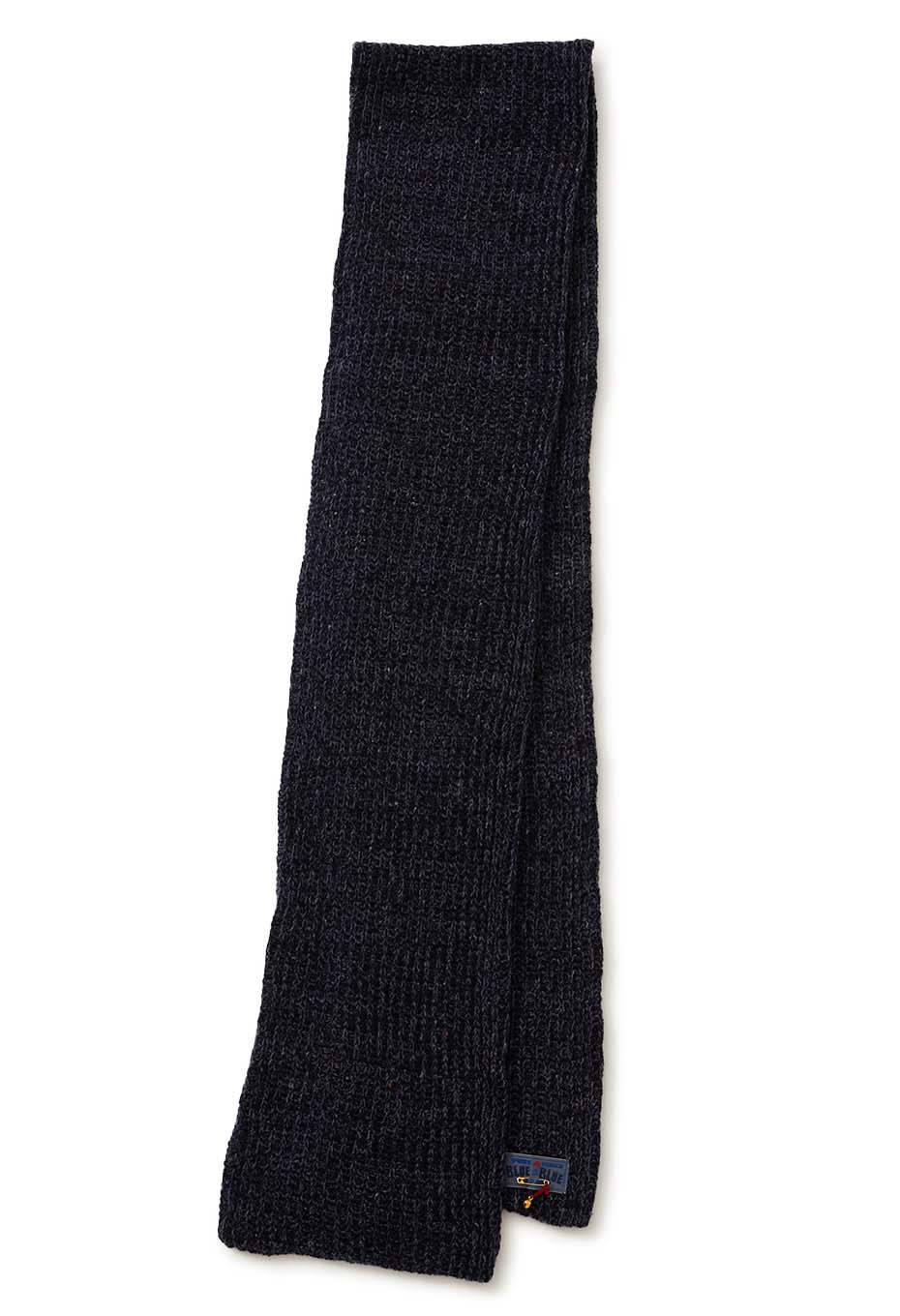 Dimlite Nep Rib Knit Muffler - NAVY