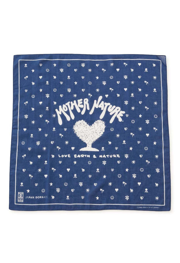 JAPAN DORAKU MOTHER NATUREバンダナ - NAVY